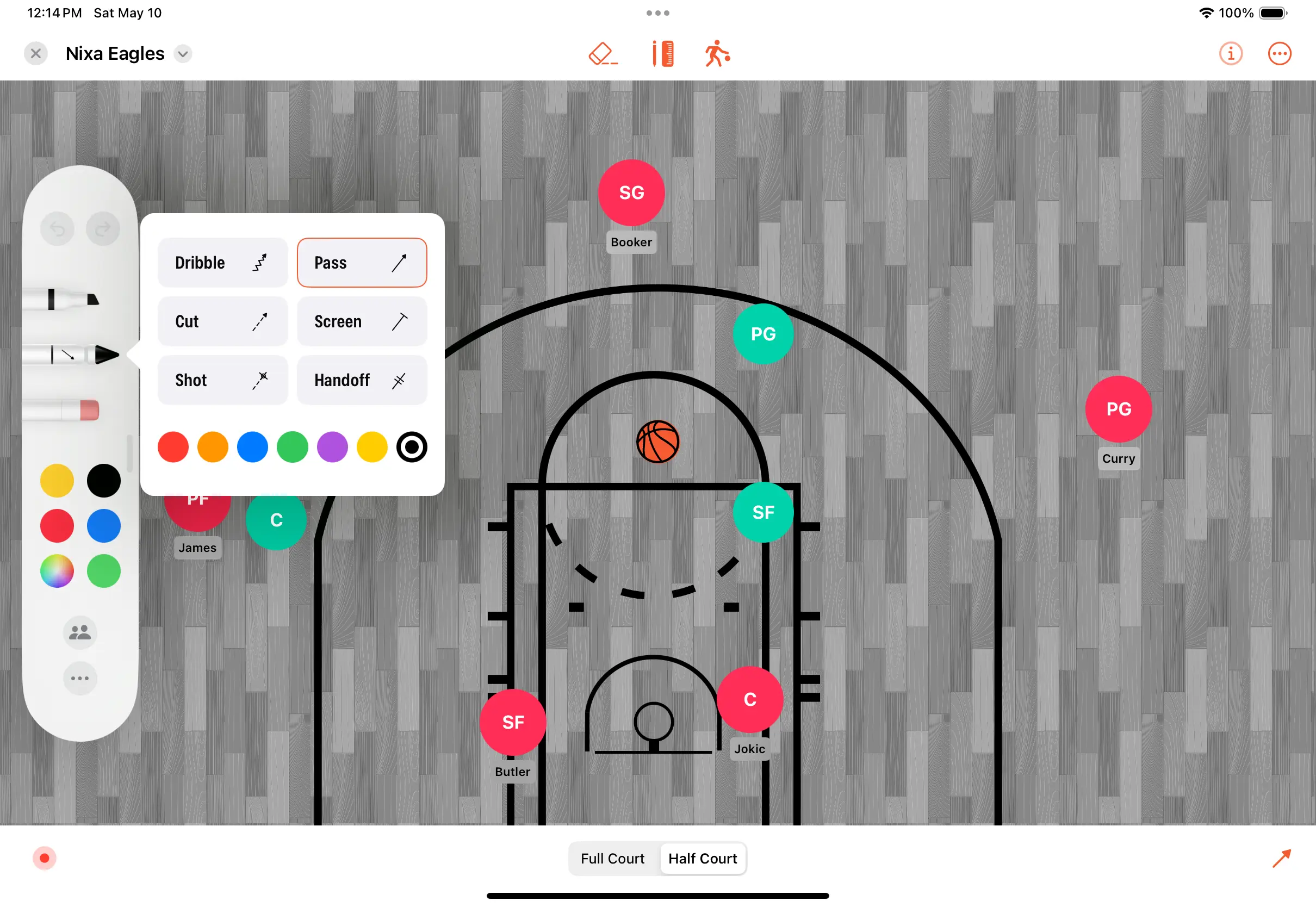Elite Hoops Pro digital whiteboard